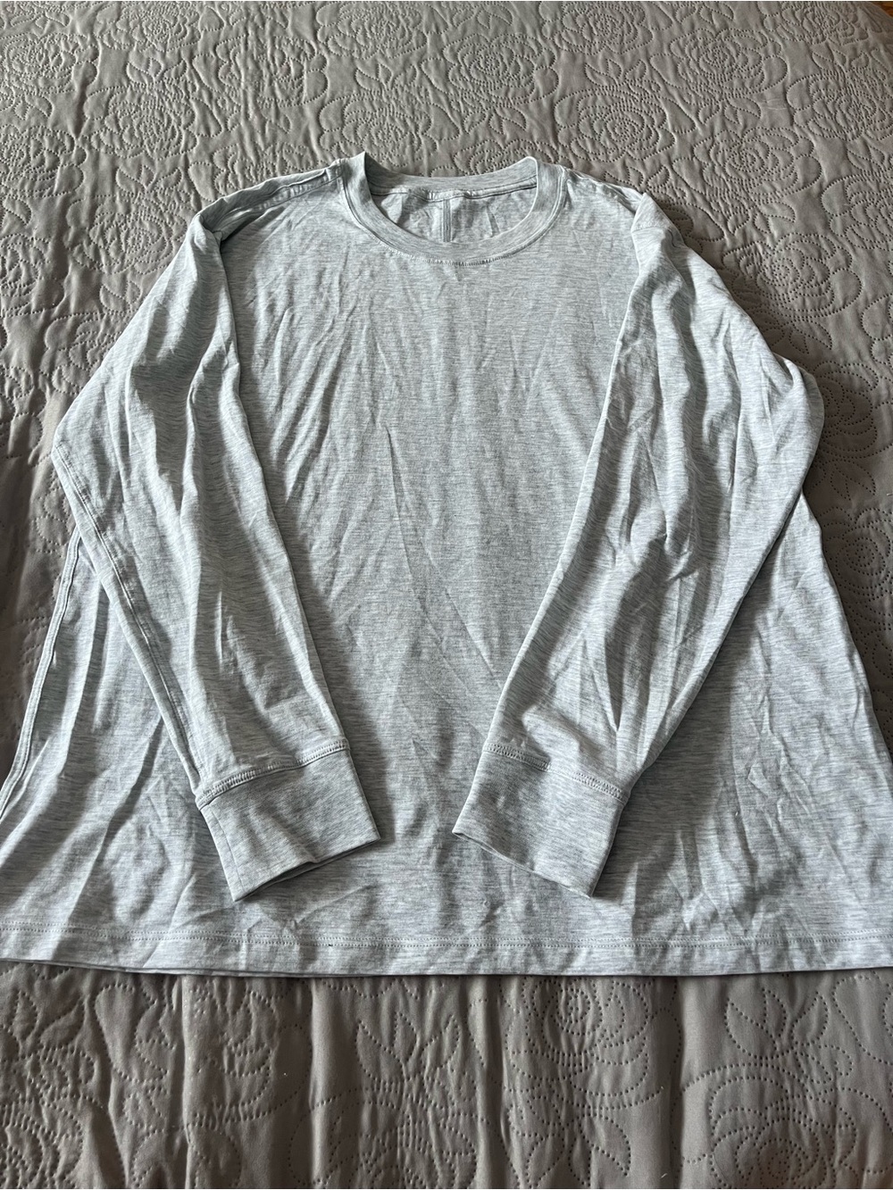 lululemon athletica Light Gray Long Sleeve Crew. All Yours Long Sleeve.